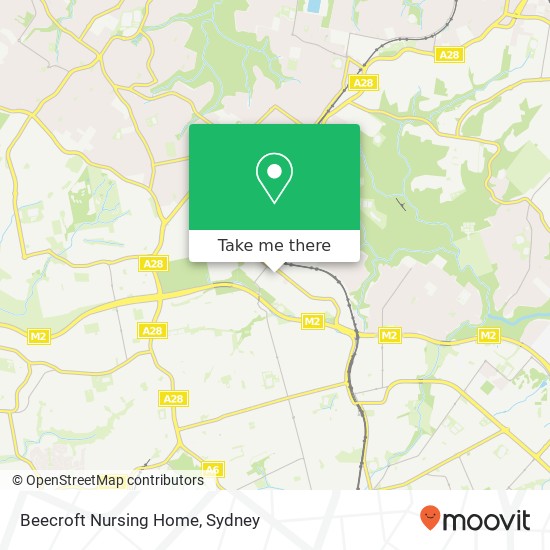 Mapa Beecroft Nursing Home