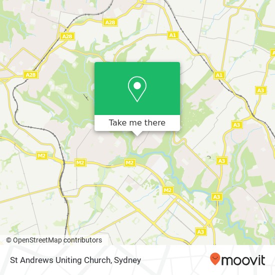 St Andrews Uniting Church map