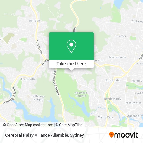 Cerebral Palsy Alliance Allambie map