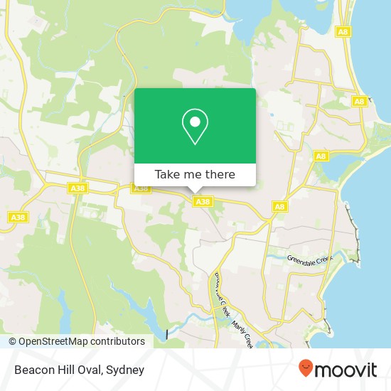 Beacon Hill Oval map
