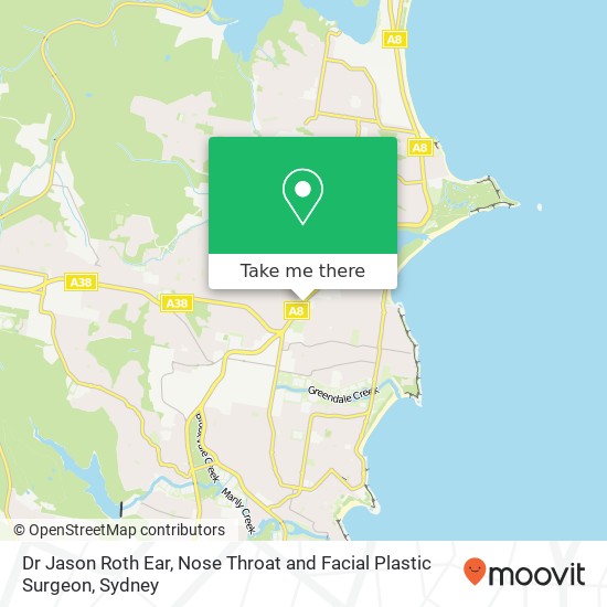 Dr Jason Roth Ear, Nose Throat and Facial Plastic Surgeon map