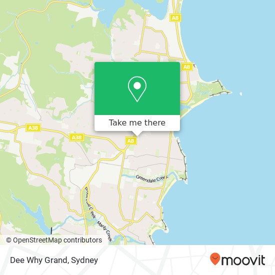 Dee Why Grand map