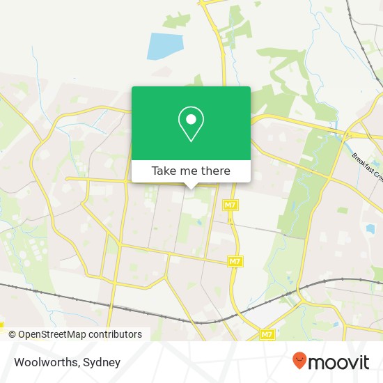 Mapa Woolworths