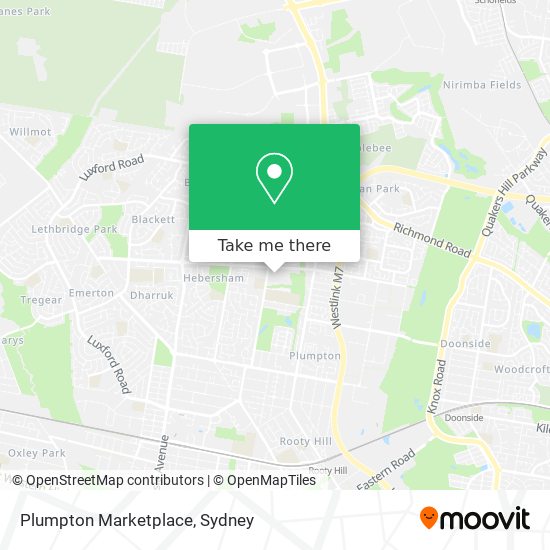 Mapa Plumpton Marketplace