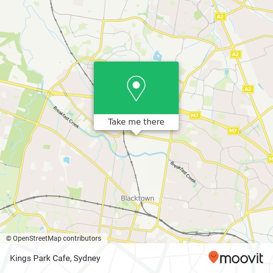 Kings Park Cafe map