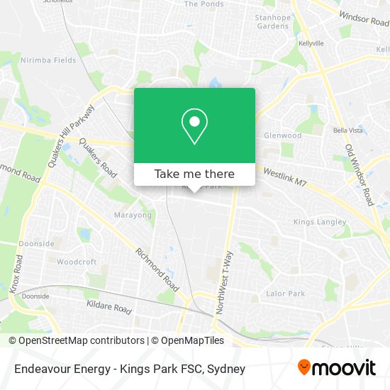 Endeavour Energy - Kings Park FSC map