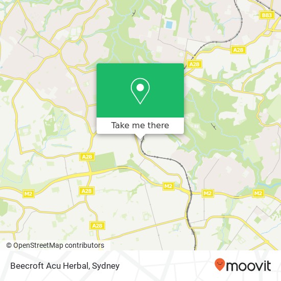 Mapa Beecroft Acu Herbal