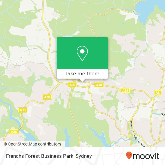 Frenchs Forest Business Park map