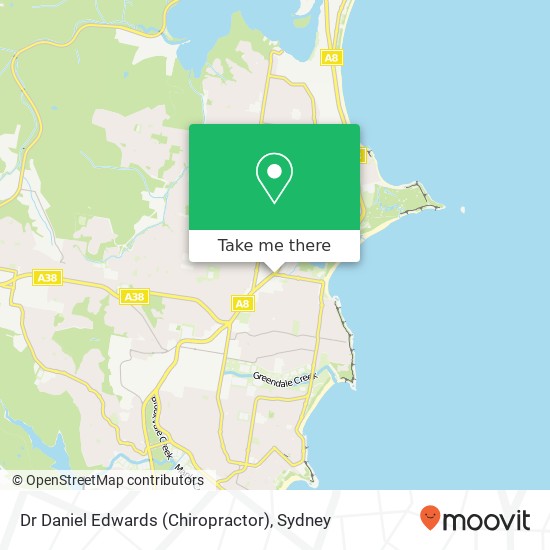 Dr Daniel Edwards (Chiropractor) map