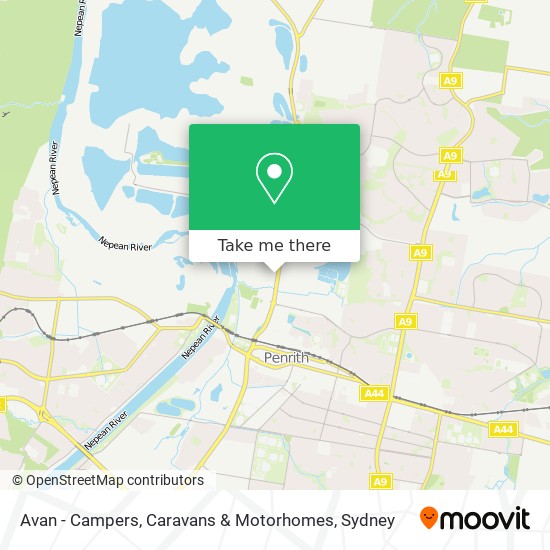 Avan - Campers, Caravans & Motorhomes map