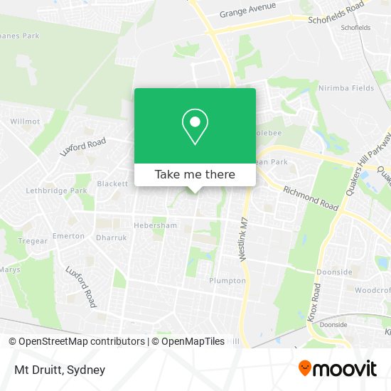 Mt Druitt map