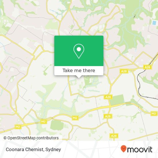 Coonara Chemist map