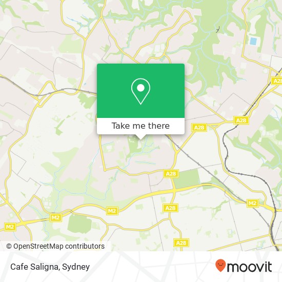 Cafe Saligna map