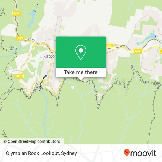 Olympian Rock Lookout map
