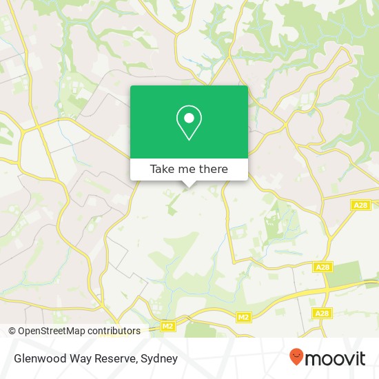 Mapa Glenwood Way Reserve