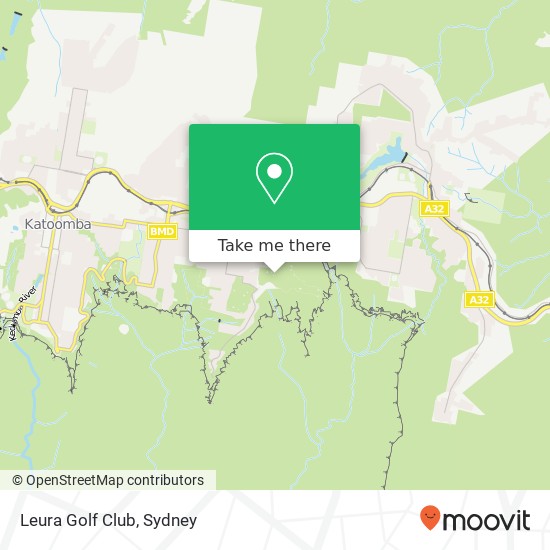 Mapa Leura Golf Club