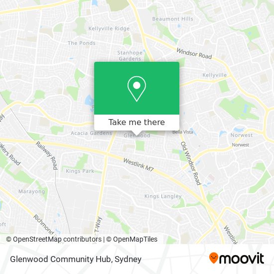 Glenwood Community Hub map