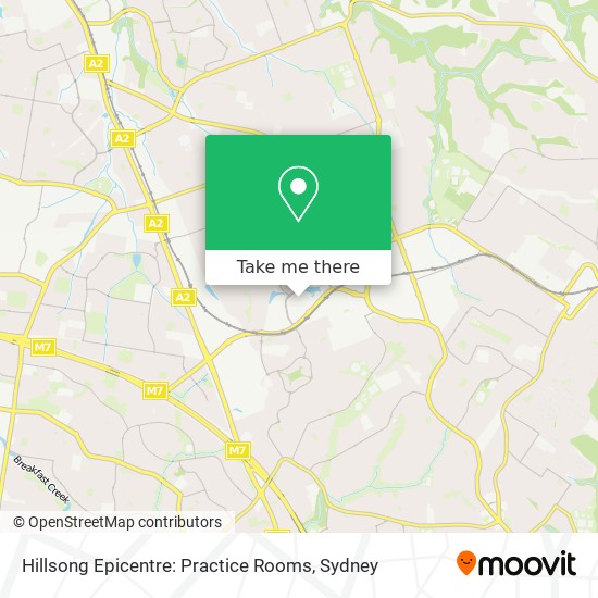 Hillsong Epicentre: Practice Rooms map