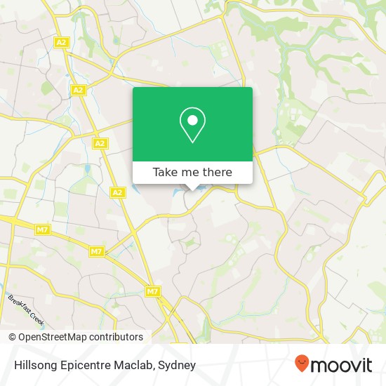 Hillsong Epicentre Maclab map