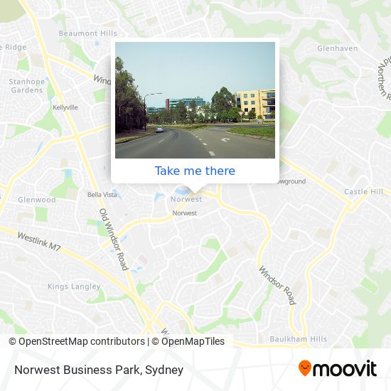 Mapa Norwest Business Park