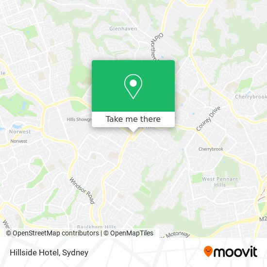Hillside Hotel map