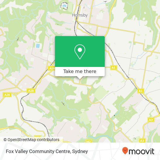 Fox Valley Community Centre map