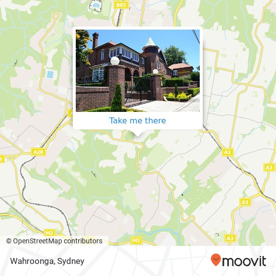 Wahroonga map