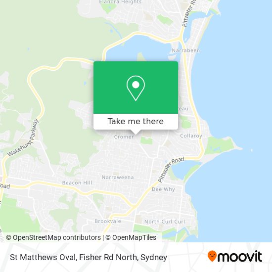 St Matthews Oval, Fisher Rd North map