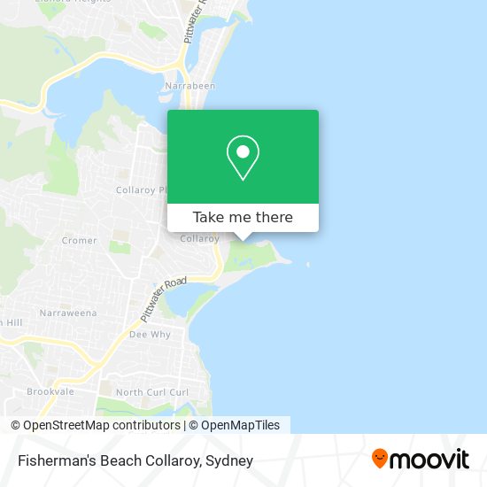 Fisherman's Beach Collaroy map