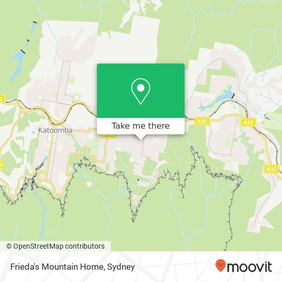 Frieda's Mountain Home map