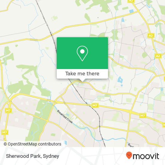 Mapa Sherwood Park