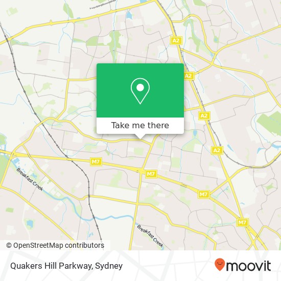 Quakers Hill Parkway map
