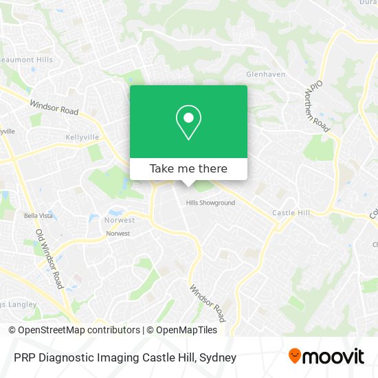 PRP Diagnostic Imaging Castle Hill map