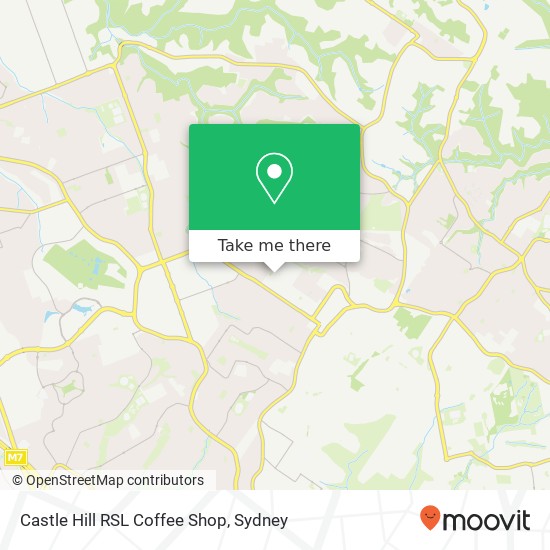 Castle Hill RSL Coffee Shop map