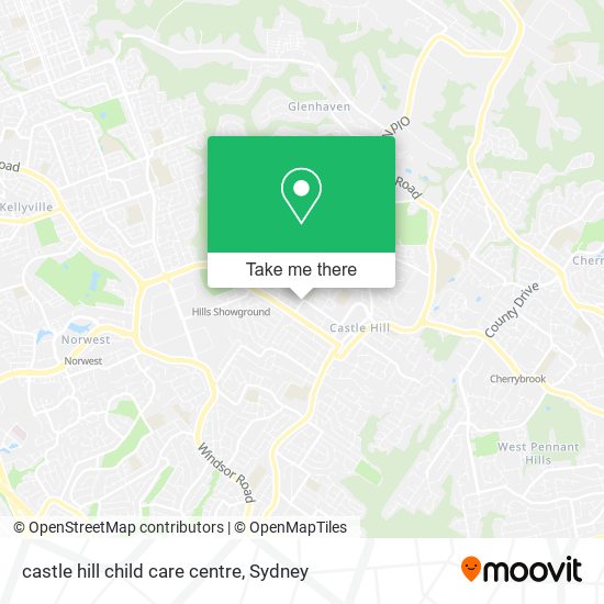 castle hill child care centre map