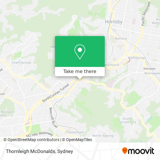 Mapa Thornleigh McDonalds