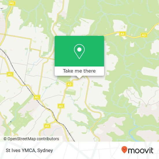 St Ives YMCA map