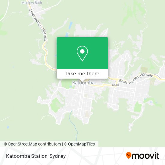 Katoomba Station map