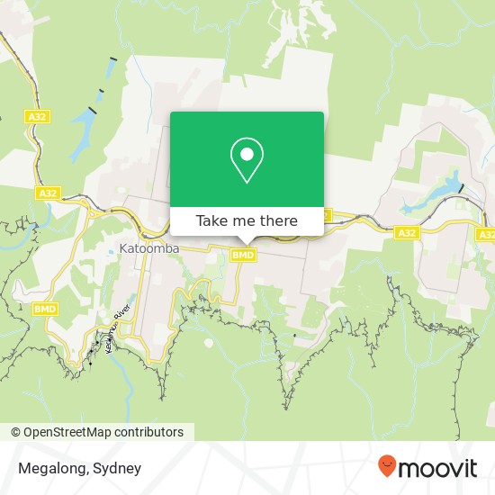 Megalong map