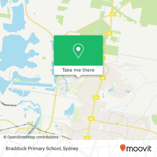 Mapa Braddock Primary School