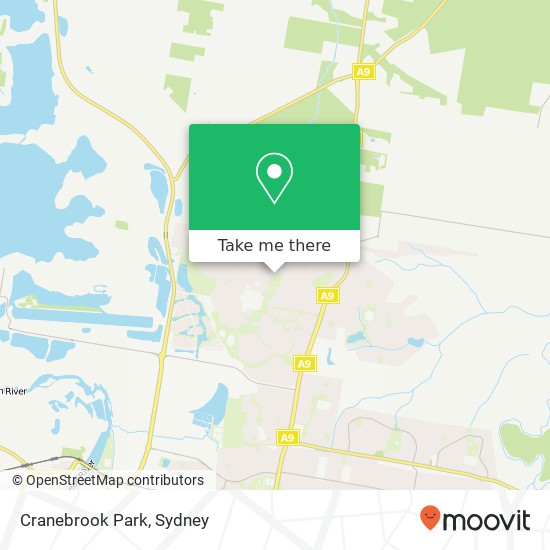 Mapa Cranebrook Park