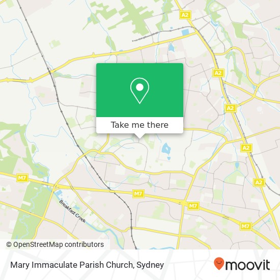 Mary Immaculate Parish Church map
