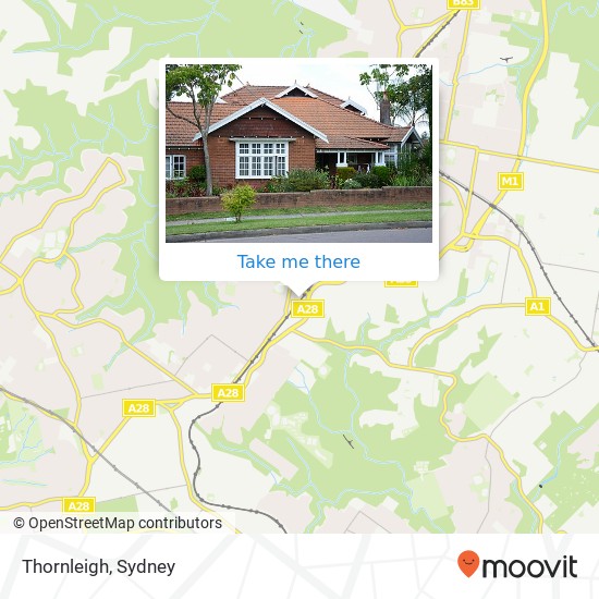 Mapa Thornleigh