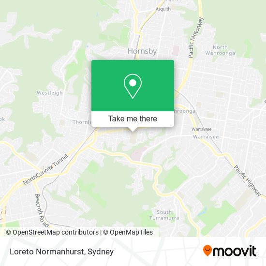 Loreto Normanhurst map