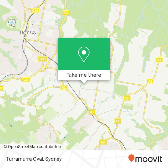 Turramurra Oval map