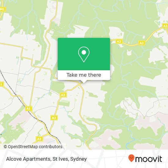 Alcove Apartments, St Ives map