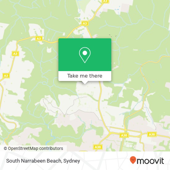 Mapa South Narrabeen Beach