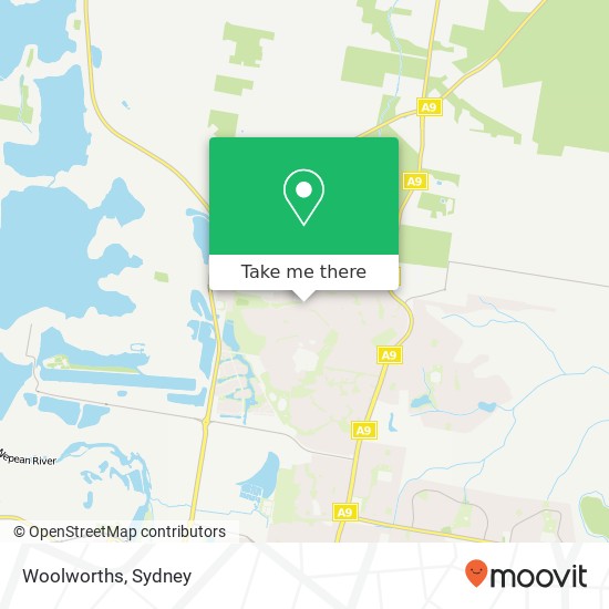 Mapa Woolworths