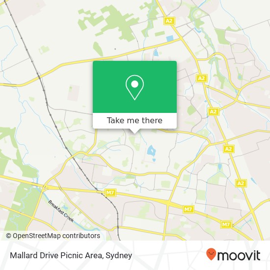 Mallard Drive Picnic Area map