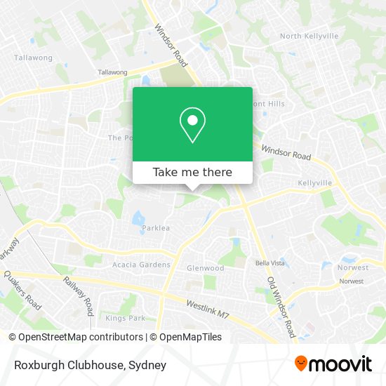 Roxburgh Clubhouse map